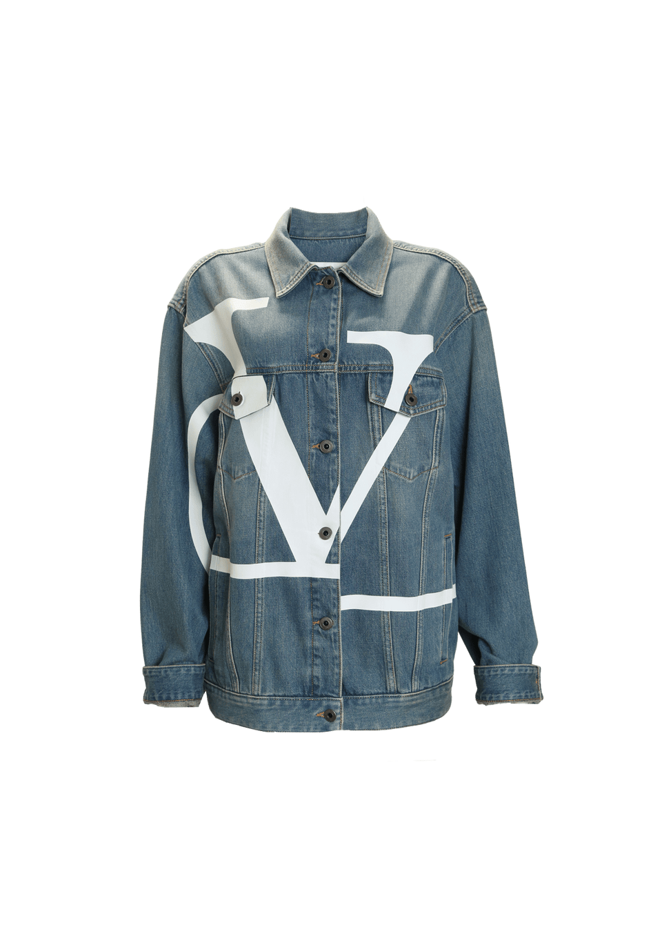 ＸＸＸBALENCIAGANylon Logo Denim Jacket JAQUETA VALENTINO VLOGO DENIM JACKET 38 AZUL ORIGINAL – Gringa
