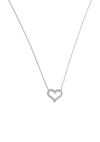 DIAMOND HEART PLATINUM NECKLACE