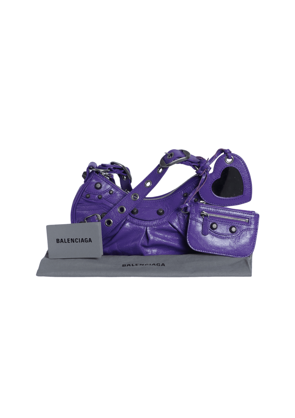 BOLSA BALENCIAGA LE CAGOLE XS ROXO ORIGINAL – Gringa