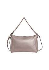 LEATHER CHAIN CROSSBODY BAG