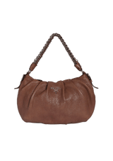 LEATHER CHAIN HOBO BAG