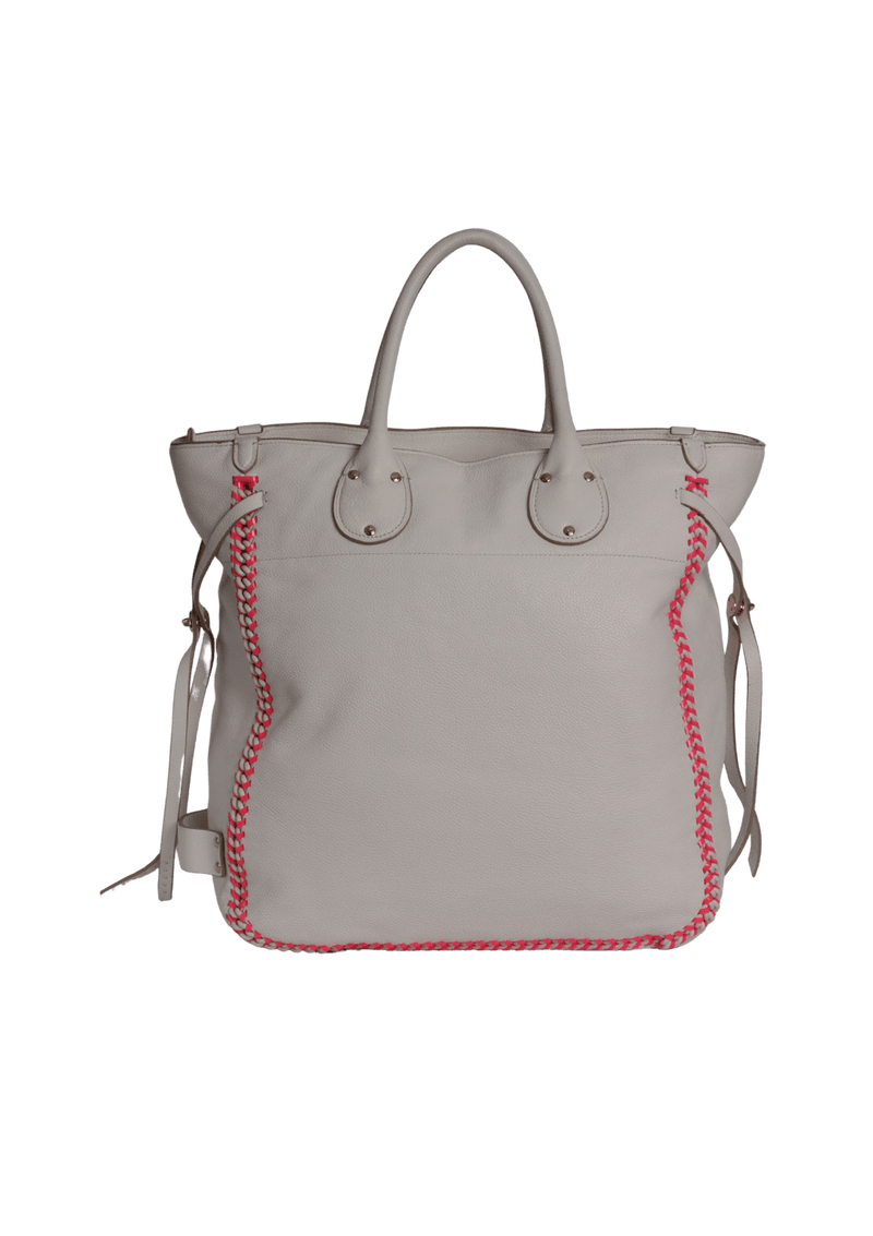 LEATHER TALL TATUM TOTE