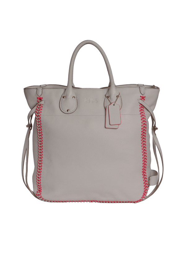 LEATHER TALL TATUM TOTE