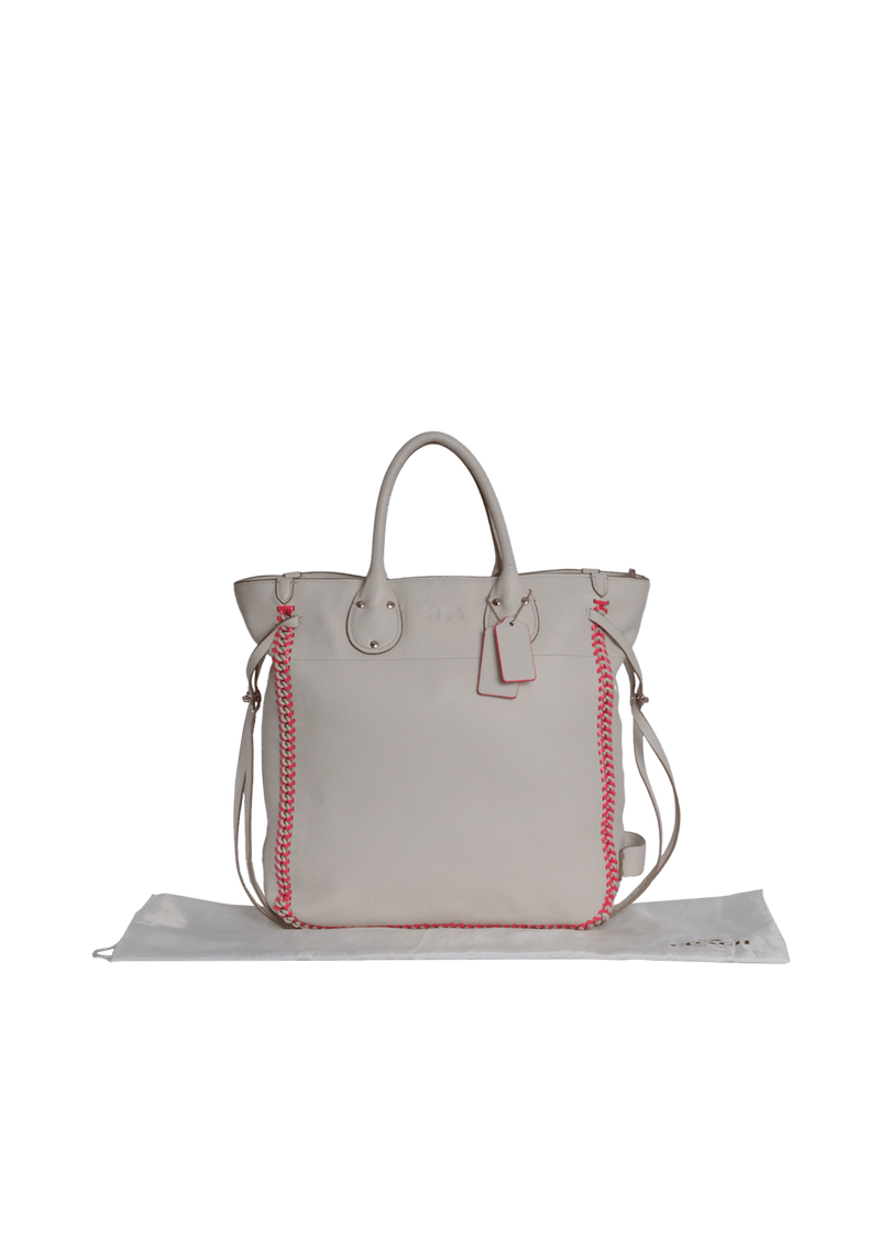 LEATHER TALL TATUM TOTE