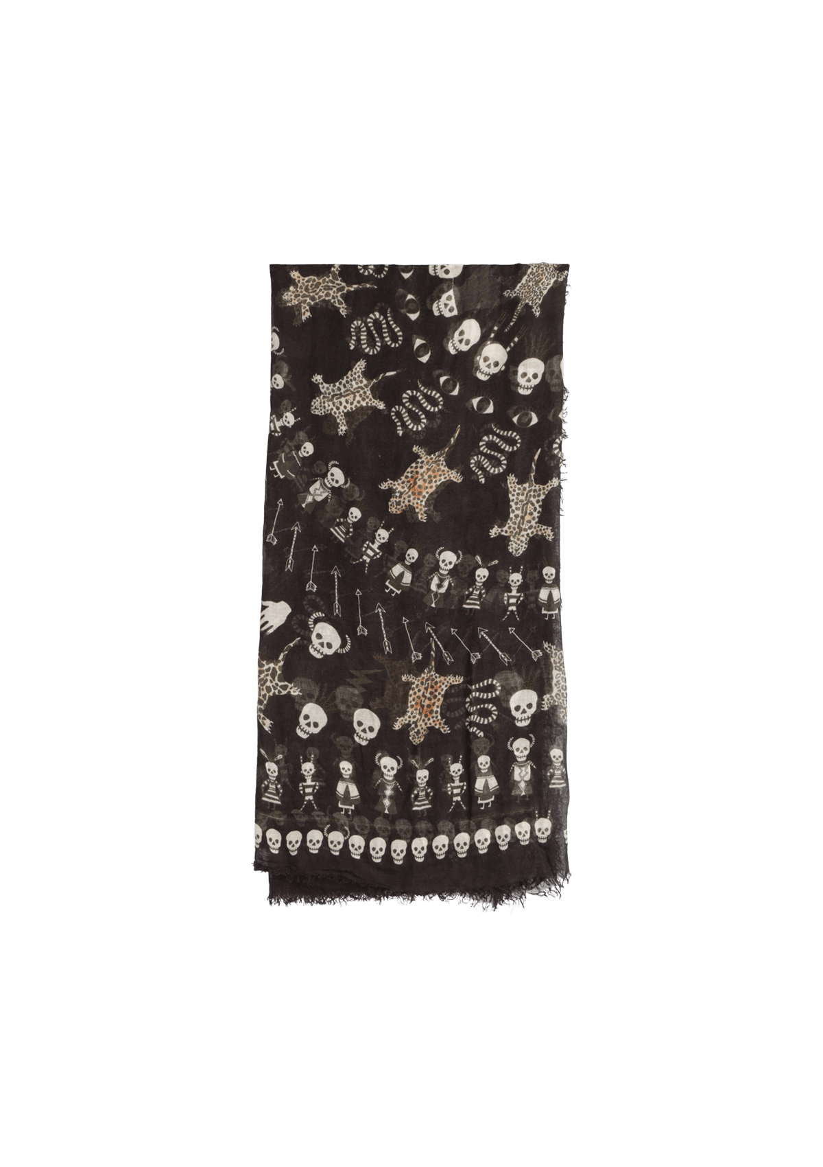 LENÇO ALEXANDER MCQUEEN SILK SKULL SCARF PRETO ORIGINAL – Gringa