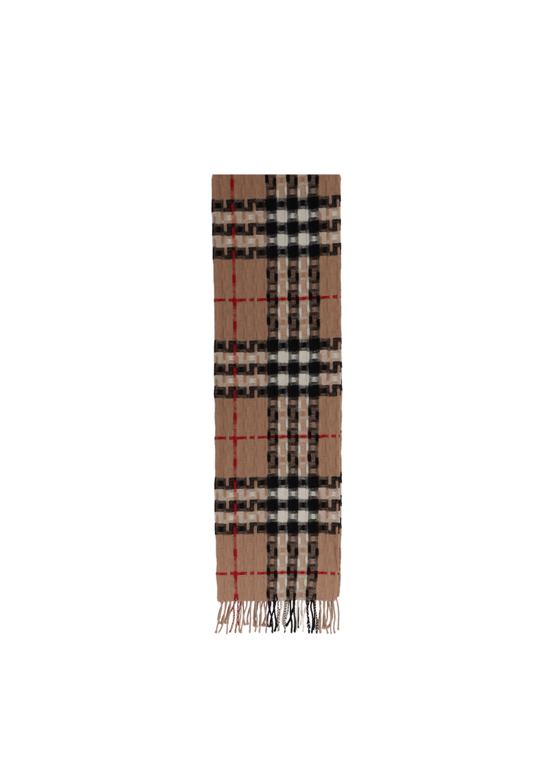 HOUSE CHECK FRINGE SCARF