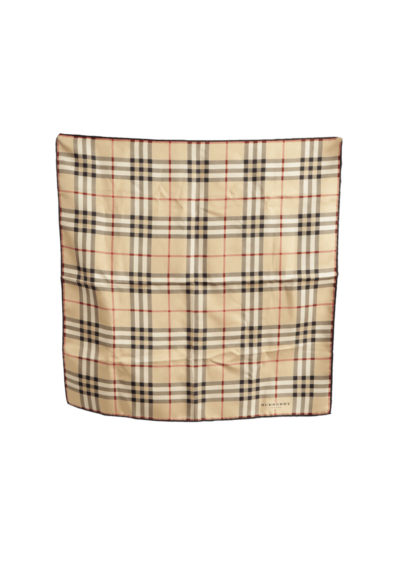 HOUSE CHECK SILK SCARF