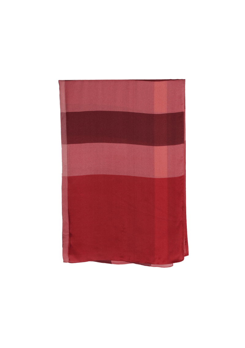 HOUSE CHECK SILK SCARF