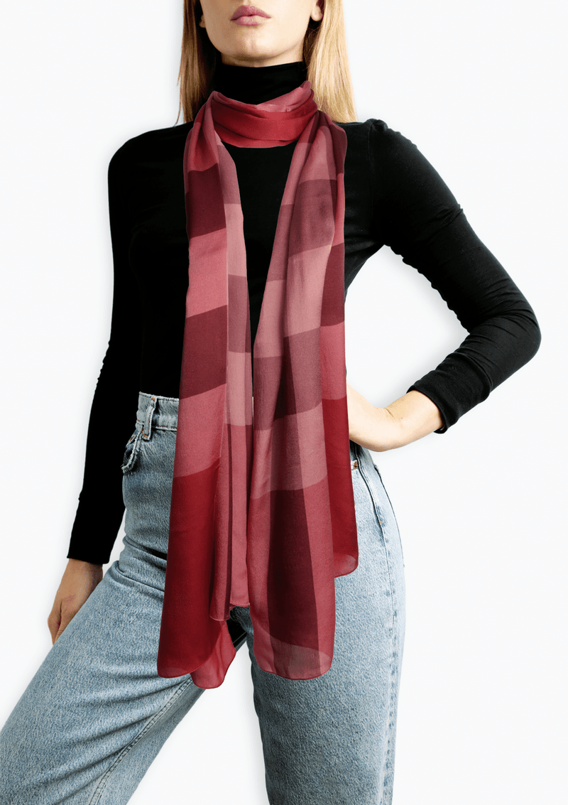 HOUSE CHECK SILK SCARF