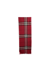 LIGHTWEIGHT CHECK WOOL SILK SCARF