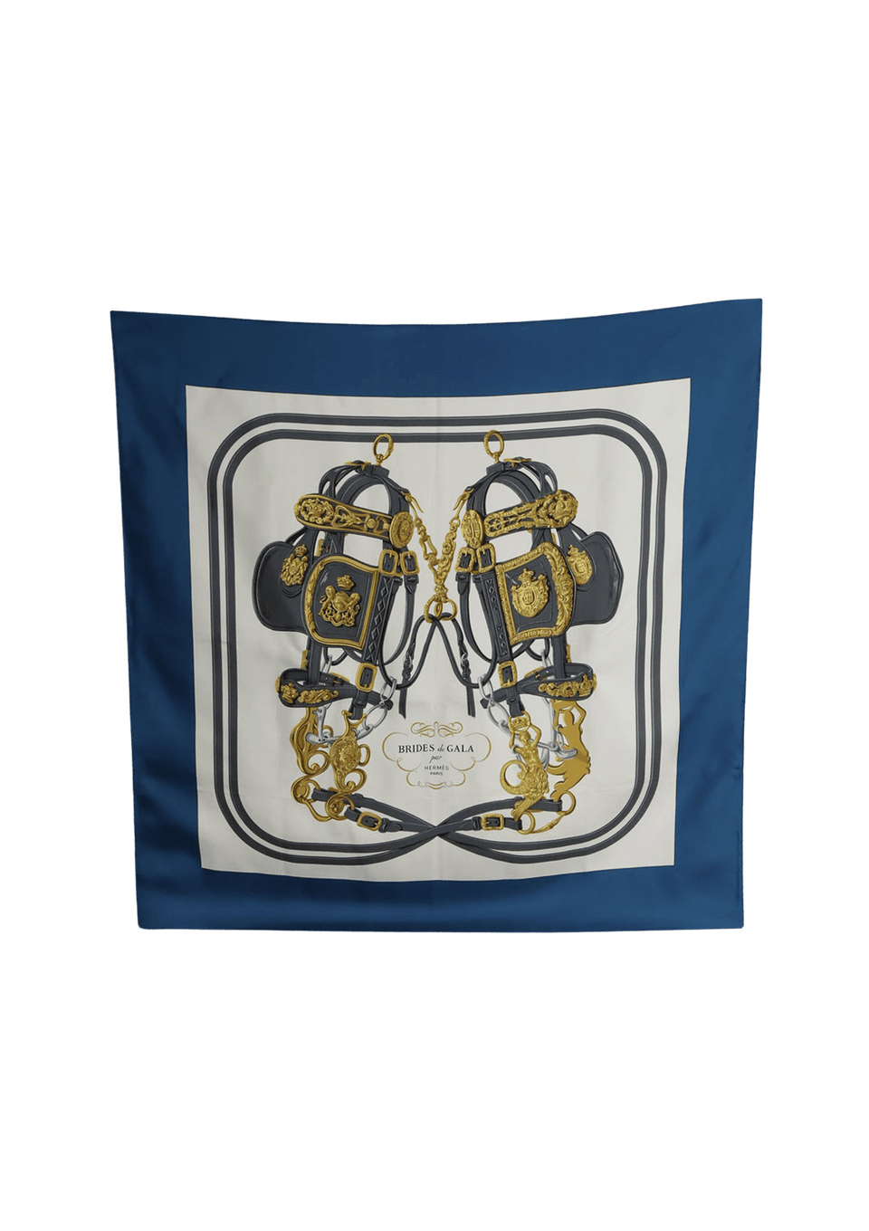 LENÇO HERMÈS BRIDES DE GALA SILK SCARF AZUL ORIGINAL – Gringa