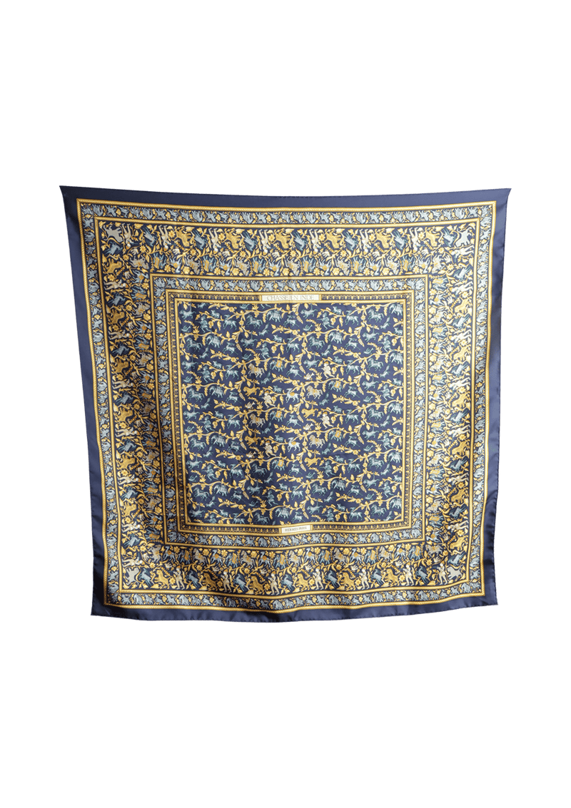 CHASSE EN INDE SILK SCARF