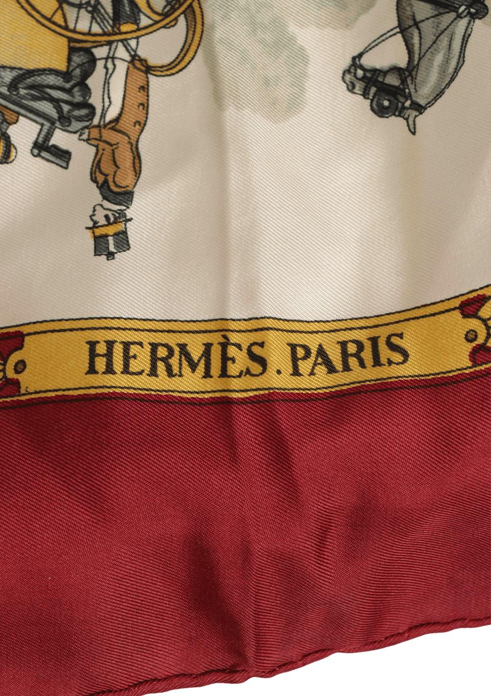 LENÇO HERMÈS LA PROMENADE DE LONGCHAMPS SCARF BEGE ORIGINAL – Gringa