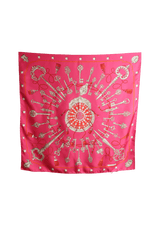 LES CLES SILK PRINT SCARF