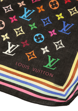 MONOGRAM MULTICOLORE SQUARE BANDANA