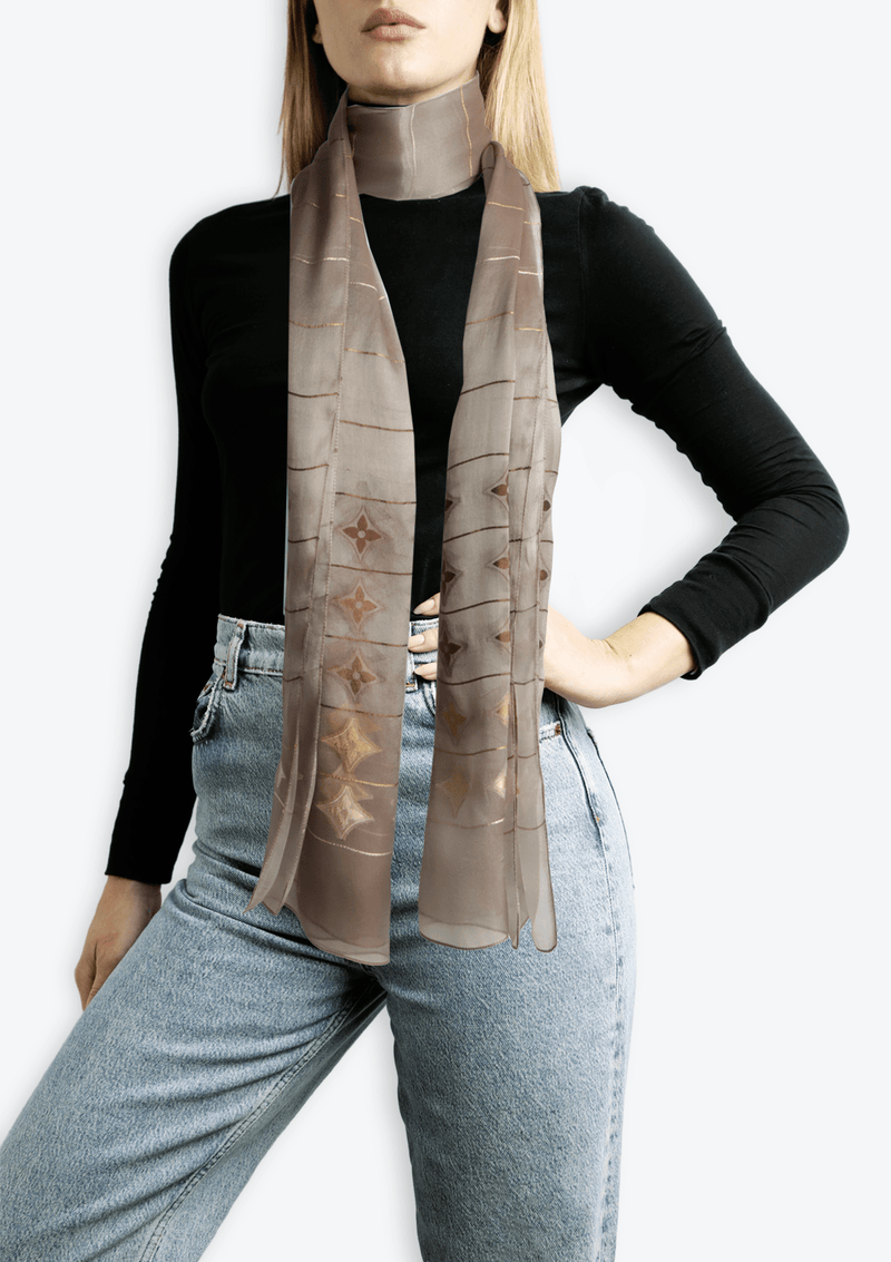 MONOGRAM SCARF