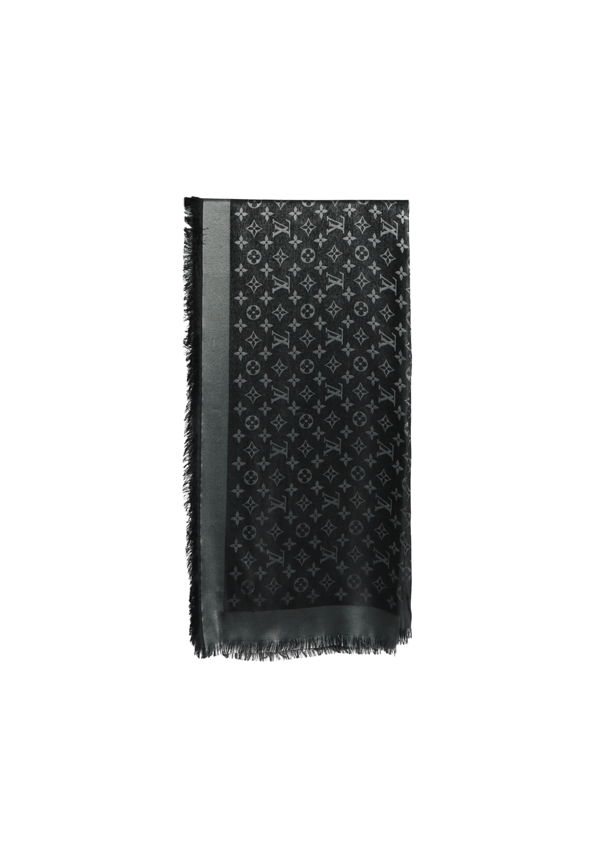 LENÇO LOUIS VUITTON MONOGRAM SILK SCARF PRETO ORIGINAL – Gringa