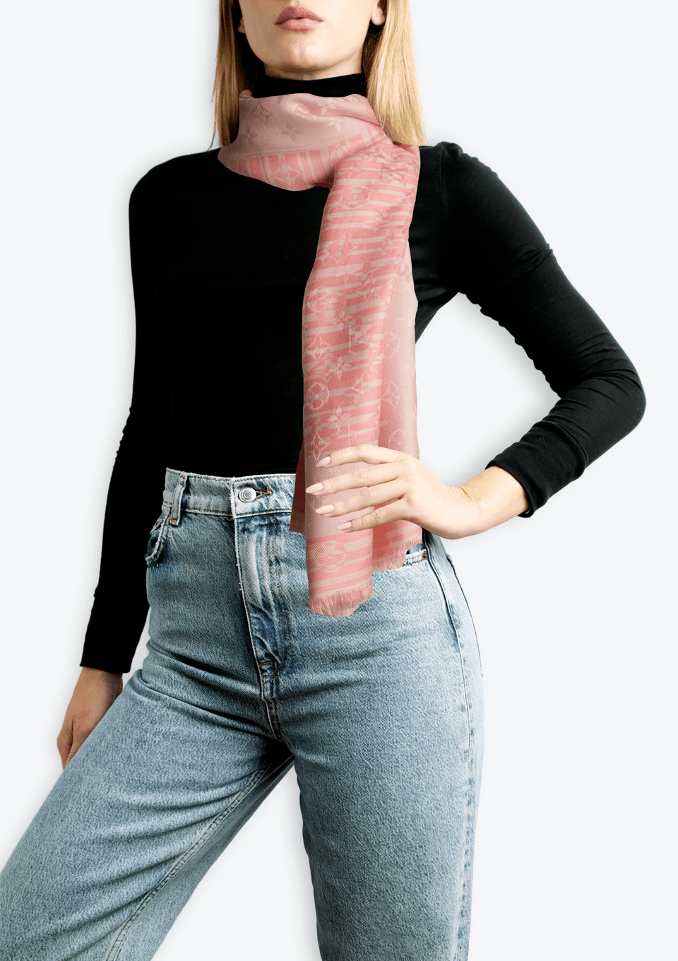 MONOGRAM SHINE SCARF