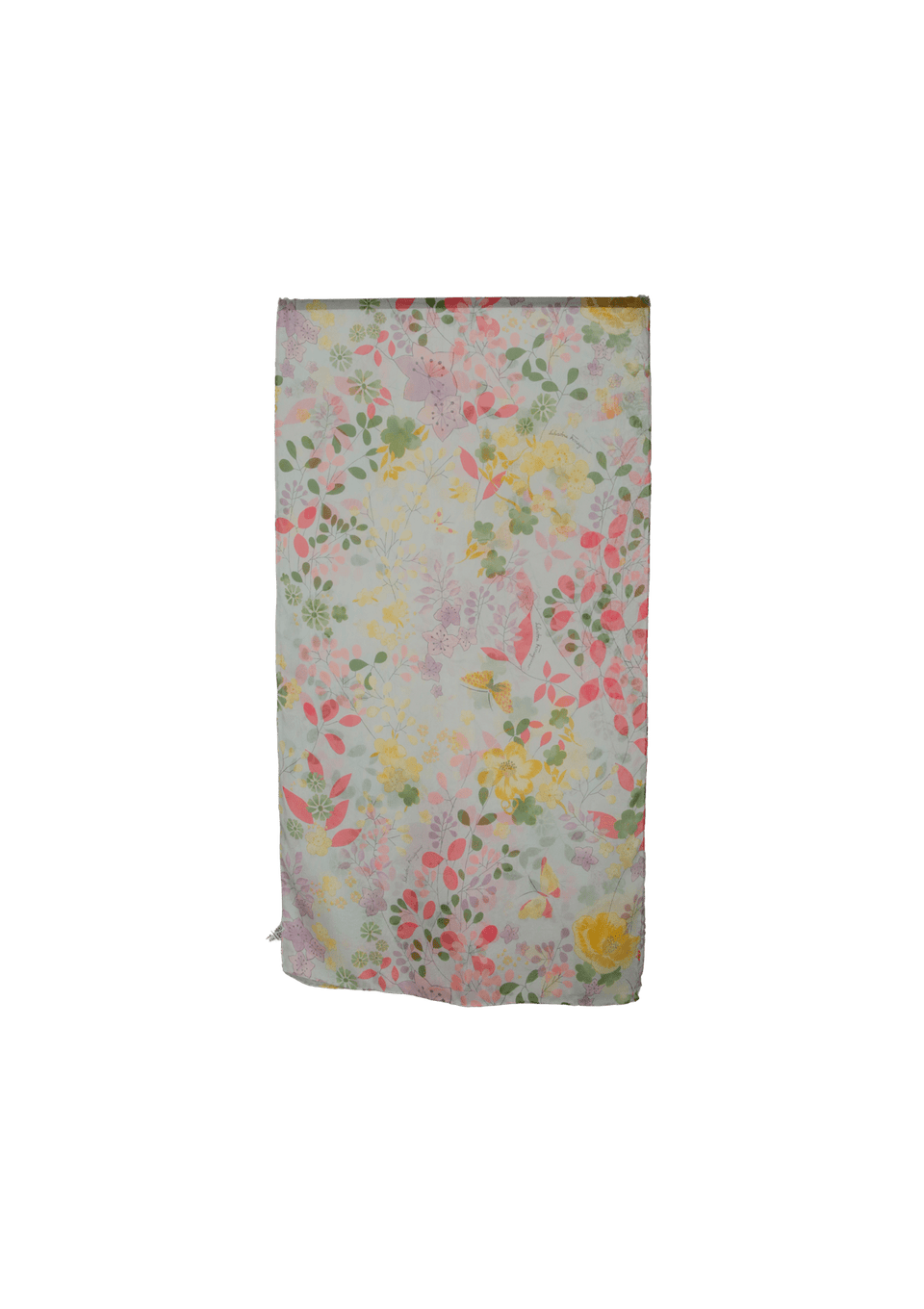 FLORAL SILK SCARF
