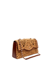 BOLSA ELIS BAGUETE JUMBO CROCHÊ NATURAL