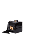 PATENT LEATHER BOX CUBE BAG