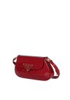 PATENT LEATHER LOGO BAG