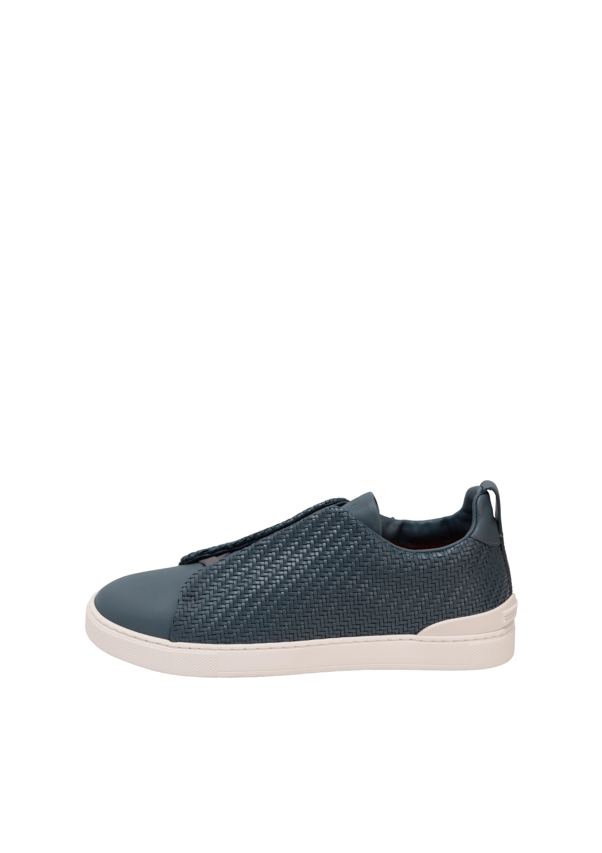 TÊNIS ERMENEGILDO ZEGNA TRIPLE STITCH™ SLIP ON AZUL 42 ORIGINAL