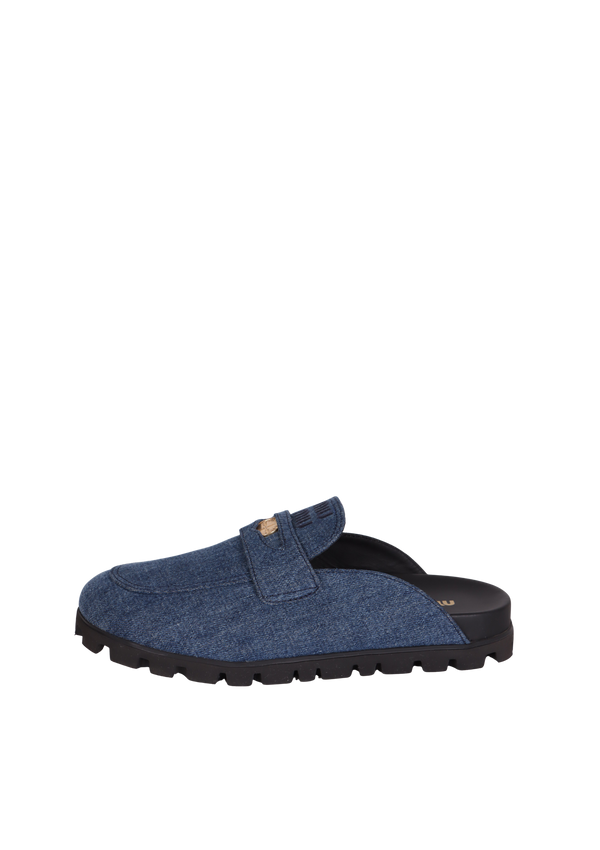 DENIM UPPER MULES 39
