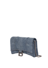 DENIM HOURGLASS WALLET ON CHAIN