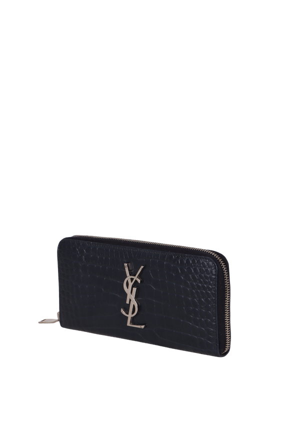 CROCODILE EMBOSSED CASSANDRE CONTINENTAL WALLET