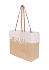 RAFFIA LOGO TOTE BAG