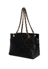 PETITE TIMELESS SHOPPING TOTE CAVIAR