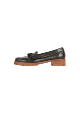 LEATHER LOAFERS 38