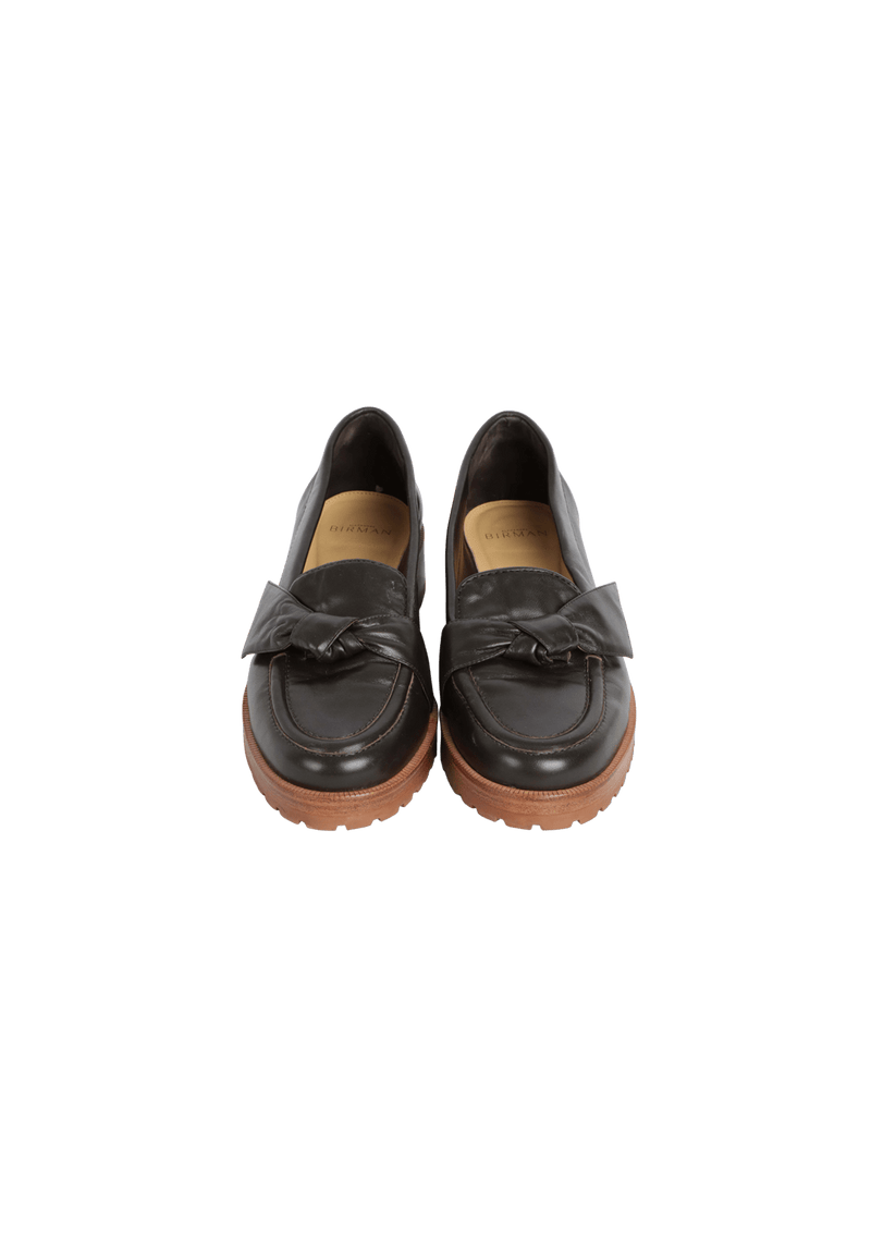 LEATHER LOAFERS 38