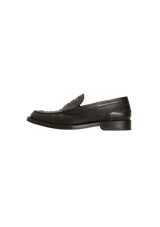 EYELET LEATHER LOAFERS 37.5