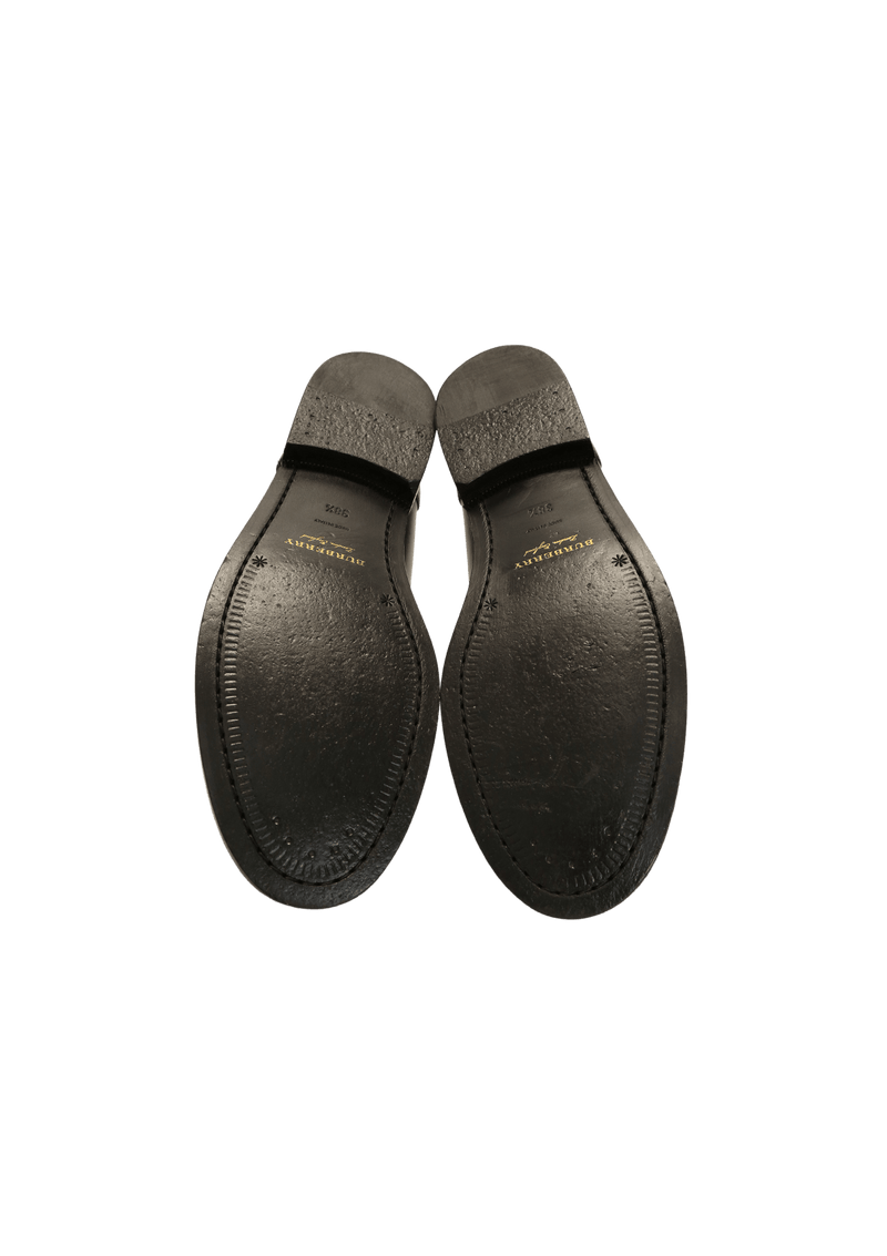 EYELET LEATHER LOAFERS 37.5