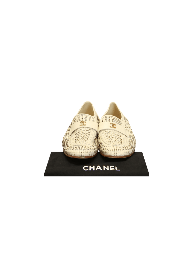 CC CUIR TRESSÉ LOAFERS 39