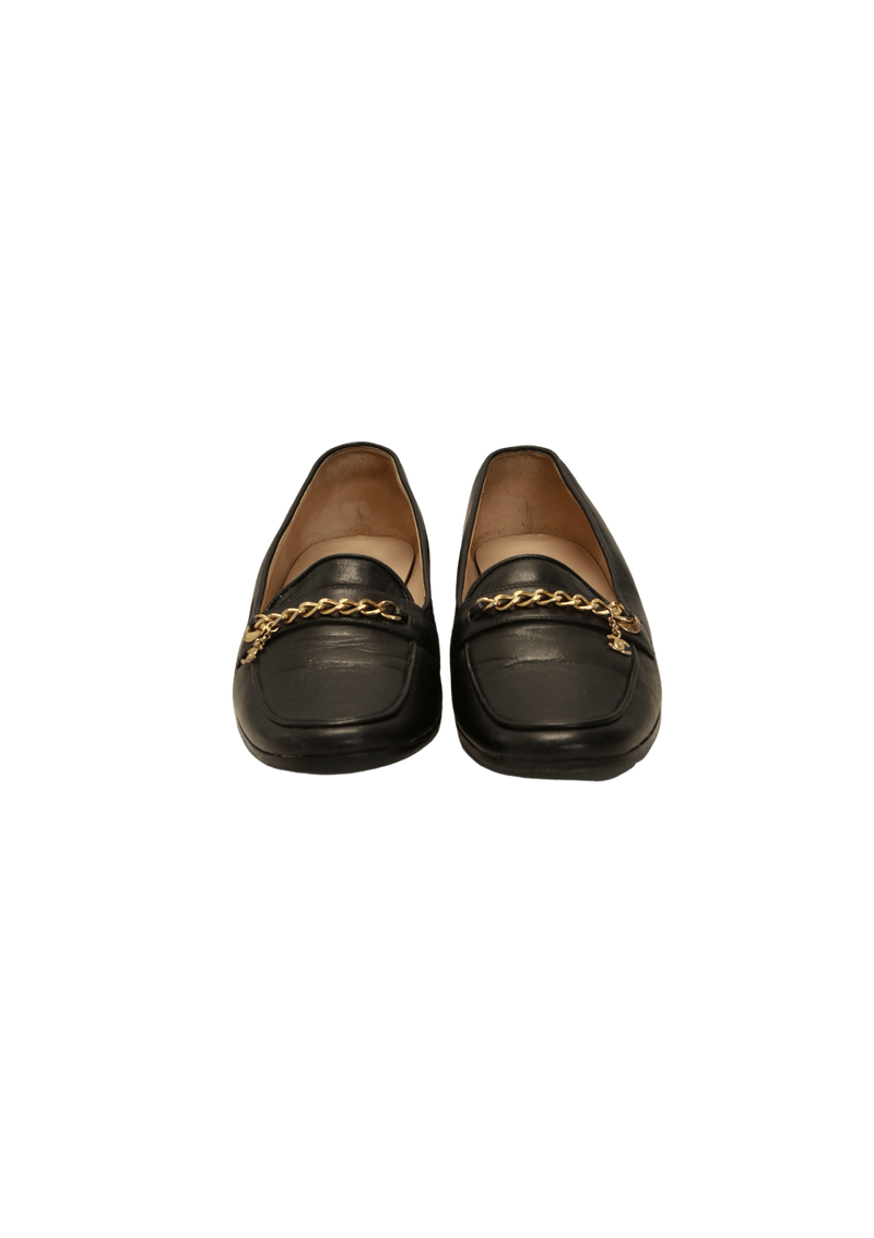 VINTAGE CC CHAIN LOAFERS 36