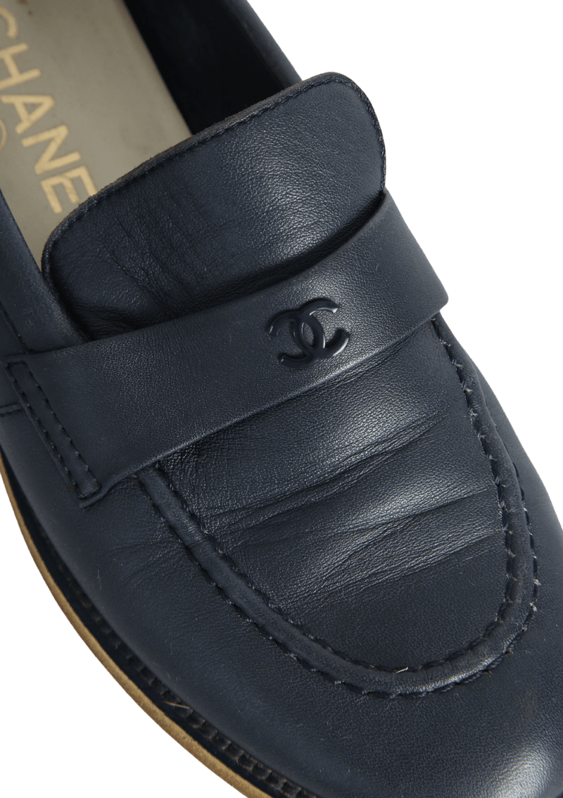 VINTAGE CC LOGO LOAFERS  35