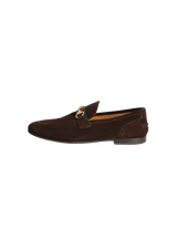 SUEDE HORSEBIT WEB LOAFERS 41.5