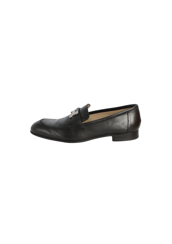 PARIS LEATHER LOAFERS 40.5