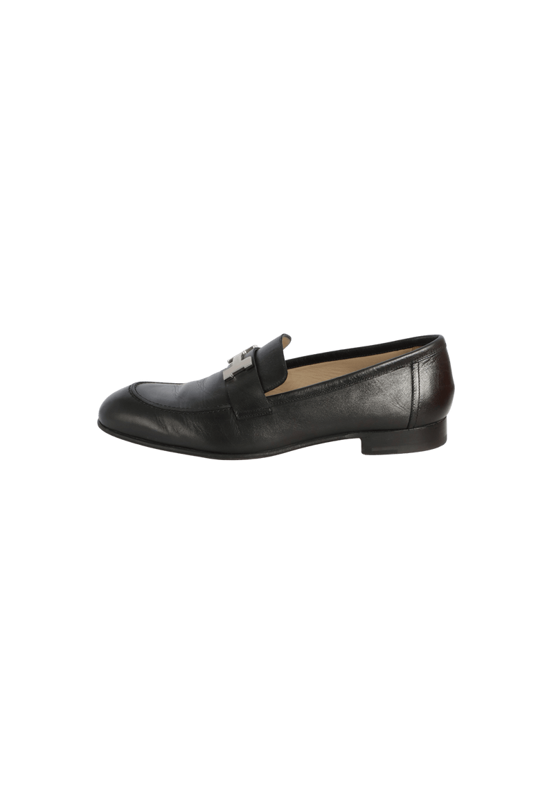 PARIS LEATHER LOAFERS 40.5