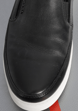 LEATHER SLIP ON SNEAKERS 37.5