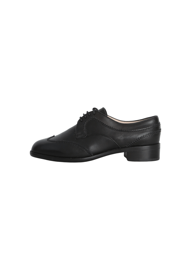 LEATHER OXFORD SHOES 35