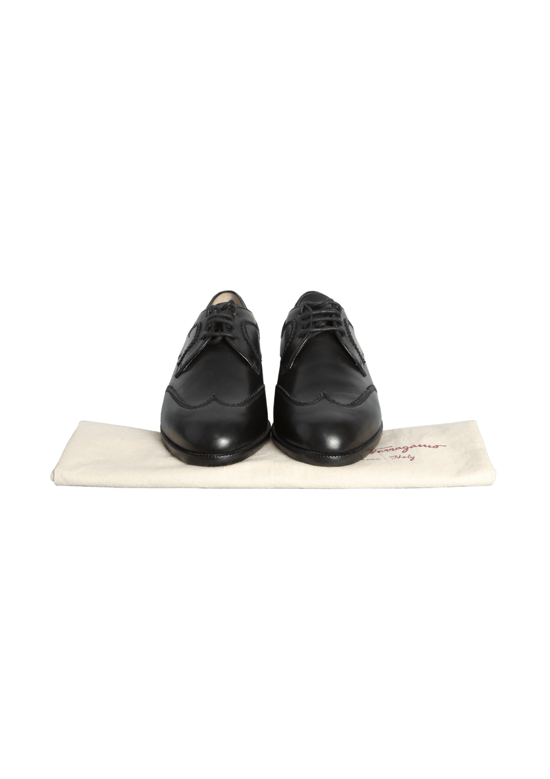 LEATHER OXFORD SHOES 35