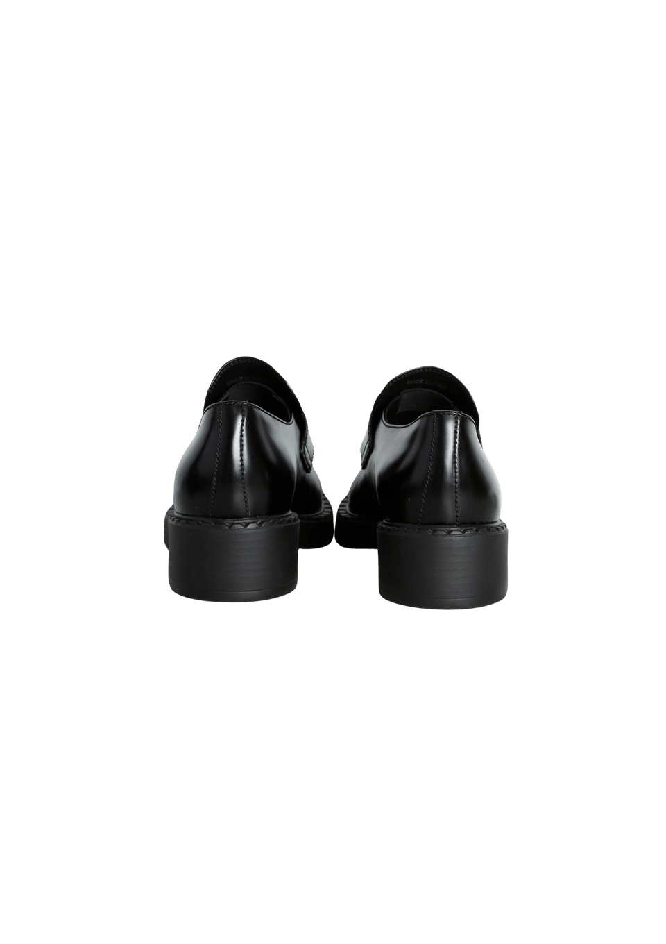 CHOCOLATE BRUSHED CALFSKIN LOAFERS 36.5 36.5