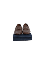 LEATHER LOAFERS 40