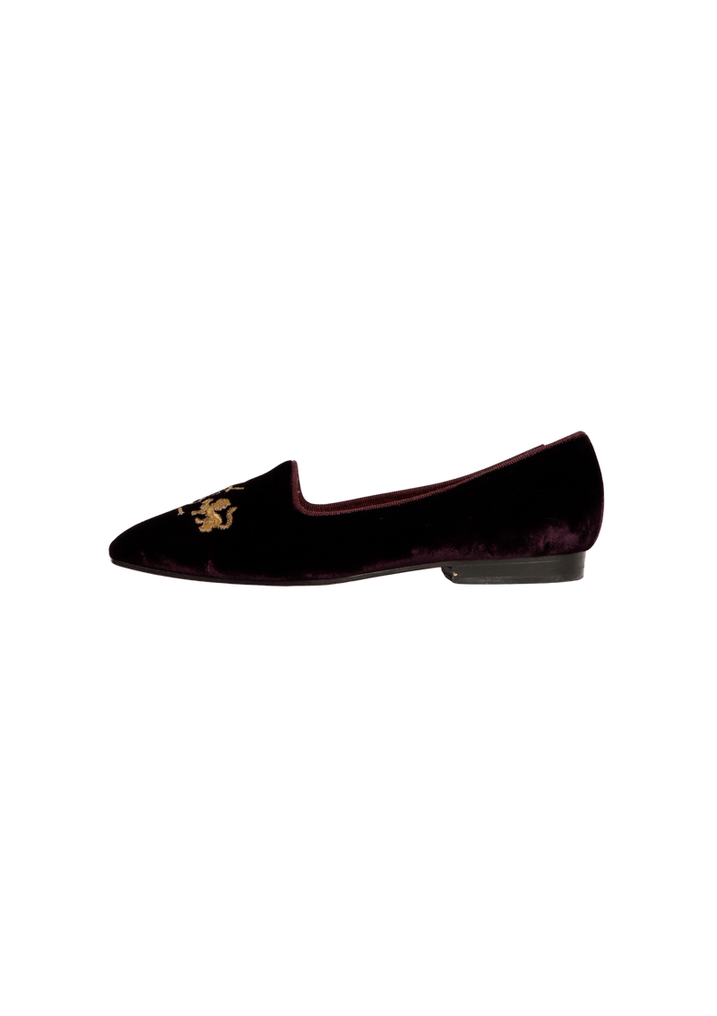 VELVET LOAFERS 34