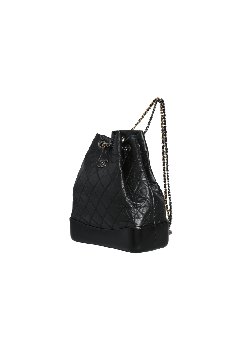 MOCHILA CHANEL QUILTED GABRIELLE BACKPACK PRETO ORIGINAL Gringa