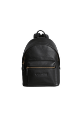 LEATHER LOGO CHARTER BACKPACK